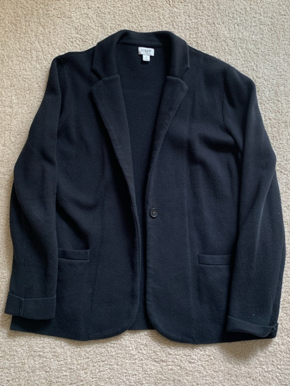 J. Crew Black Knit Blazer